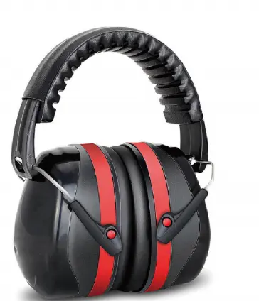 Noise-canceling earmuffs